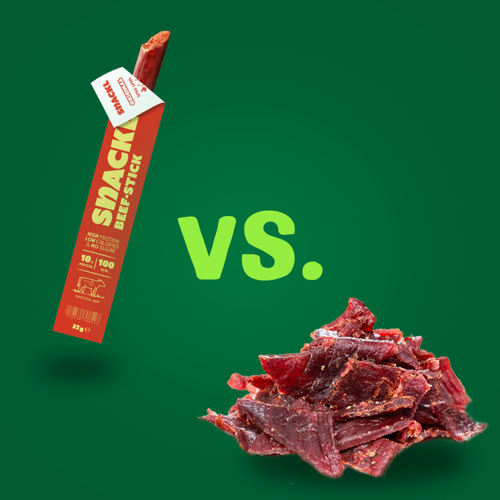 Trockenfleisch im Vergleich: Beef Jerky, Biltong & Clean SNACKL Beef Sticks