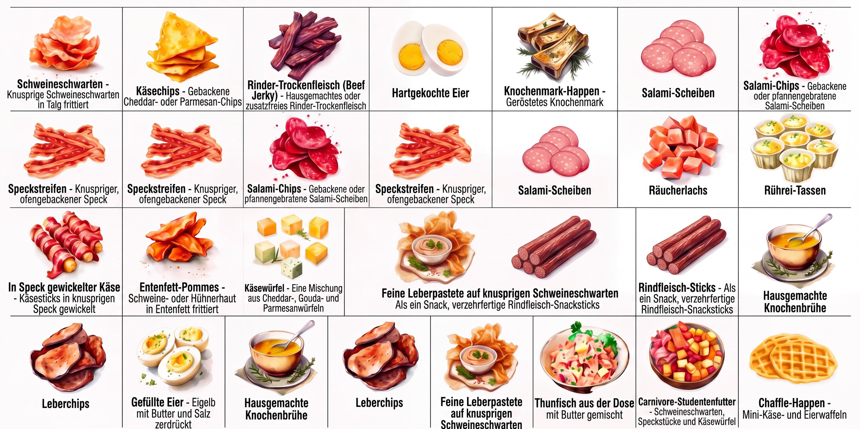 Carnivore Snacks: Was du bei deiner Fleisch-Diät wirklich snacken kannst