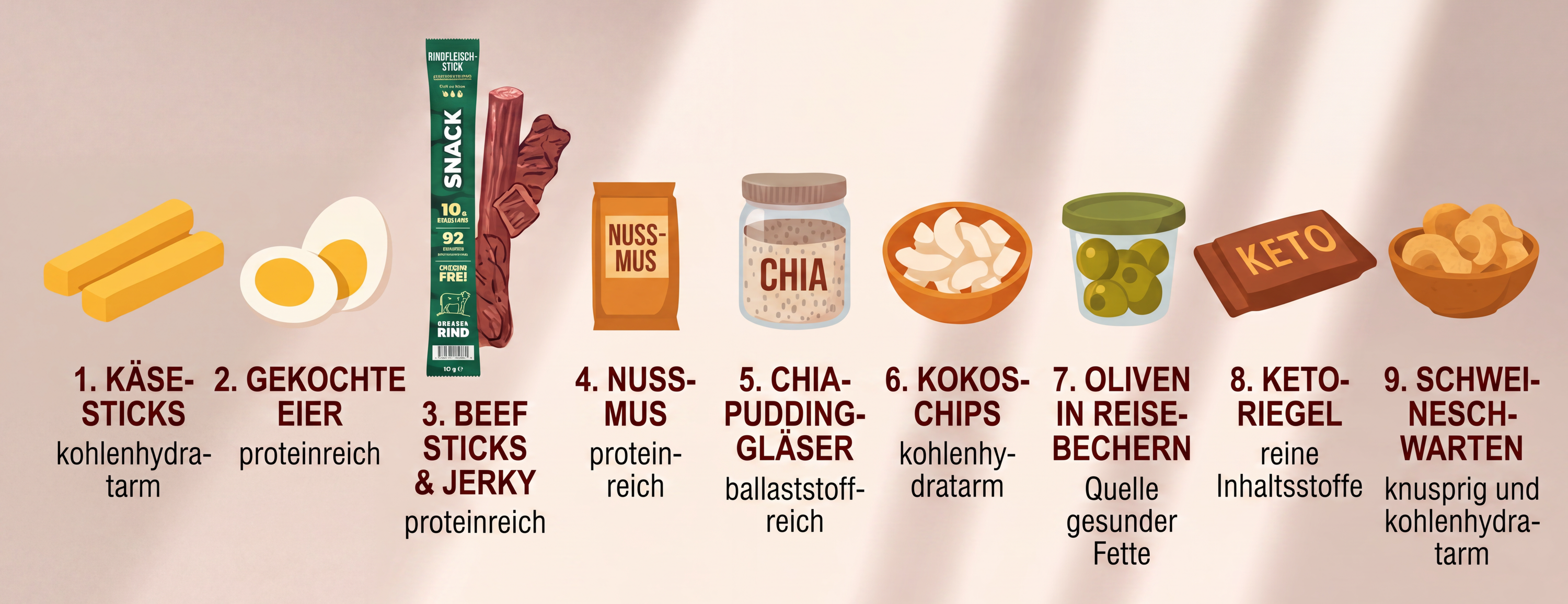 Keto Snacks: 15 herzhafte Ideen ohne Zucker